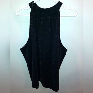 NWT Maurices women's 2x silver, metallic, sleeveless Holiday, Christmas blouse